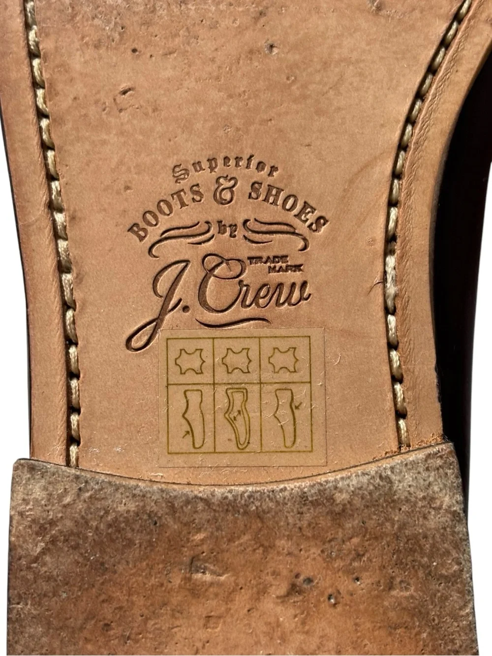 J. Crew Camden Leather Loafer w/ leather soles in Whiskey SP 2025 BJ009 |size 10